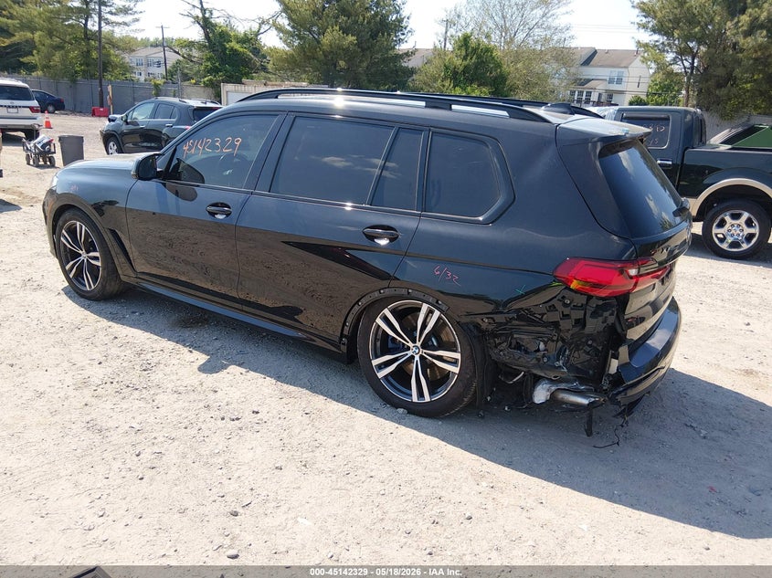 2022 BMW X7 VIN 5UXCX6C04N9M68905 IAAI salvage auction — LEFT REAR, Salvage (New Jersey), sold $20,200 on 2026-07-28 (photo 3)