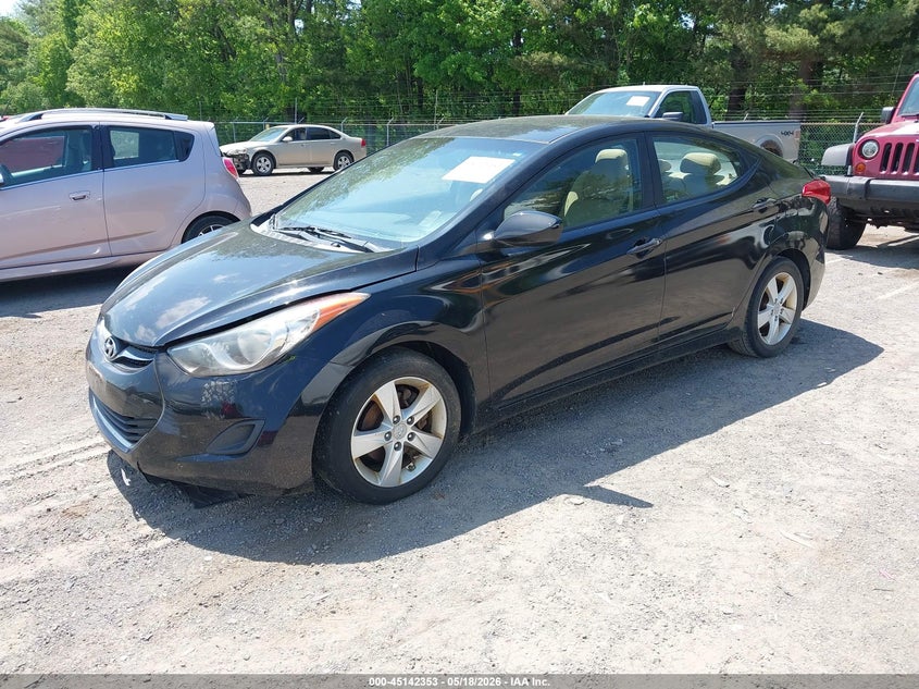 2011 Hyundai Elantra VIN KMHDH4AE1BU087913 IAAI salvage auction — NORMAL WEAR, Salvage (Texas), sold $375 on 2026-07-27 (photo 2)