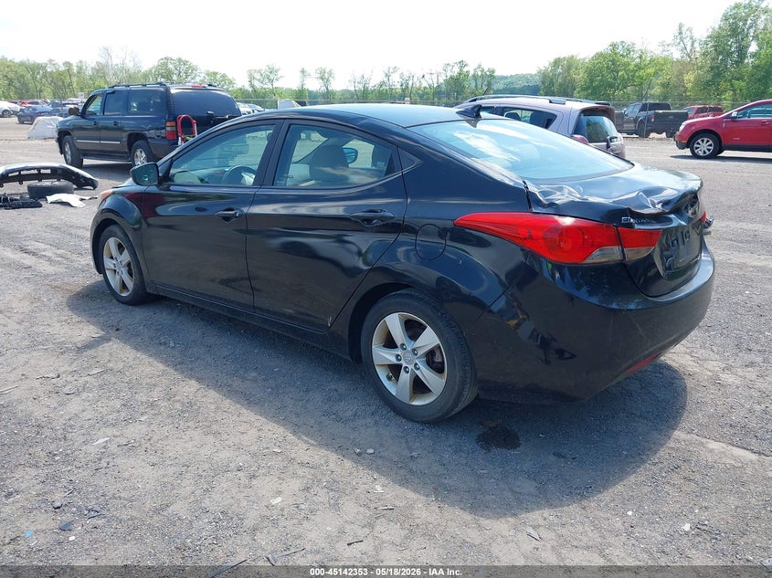 2011 Hyundai Elantra VIN KMHDH4AE1BU087913 IAAI salvage auction — NORMAL WEAR, Salvage (Texas), sold $375 on 2026-07-27 (photo 3)