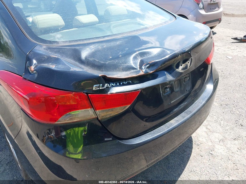 2011 Hyundai Elantra VIN KMHDH4AE1BU087913 IAAI salvage auction — NORMAL WEAR, Salvage (Texas), sold $375 on 2026-07-27 (photo 6)