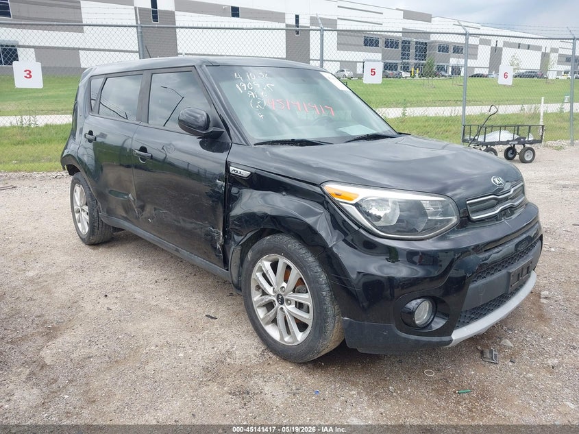 2019 Kia Soul VIN KNDJP3A56K7668052 IAAI salvage auction — REAR END, Salvage (Texas), sold $675 on 2026-07-28 (photo 1)
