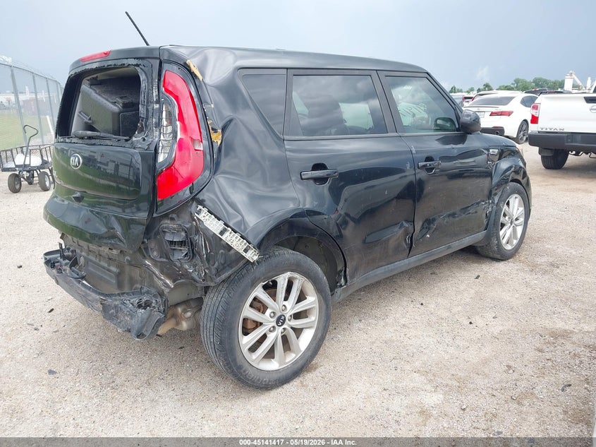 2019 Kia Soul VIN KNDJP3A56K7668052 IAAI salvage auction — REAR END, Salvage (Texas), sold $675 on 2026-07-28 (photo 4)