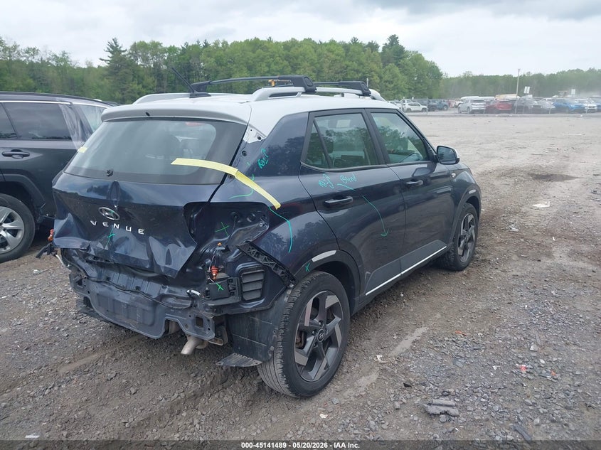 2025 Hyundai Venue VIN KMHRC8A30SU345669 IAAI salvage auction — REAR END, Mv-907A (New York), sold $5,600 on 2026-07-14 (photo 4)