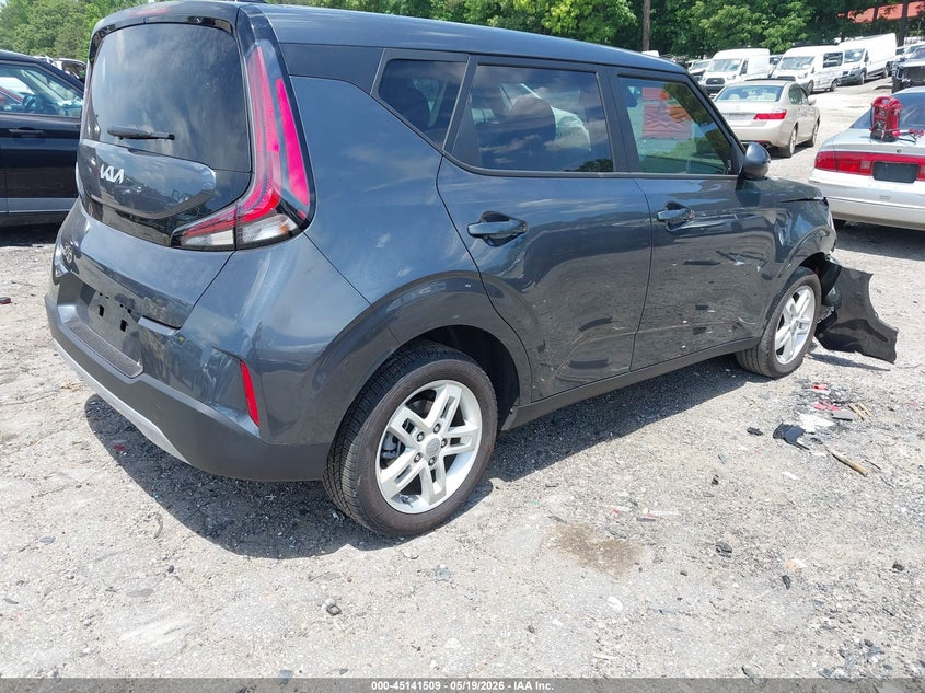 2025 Kia Soul VIN KNDJ23AU2S7955118 IAAI salvage auction — RIGHT FRONT, Salvage (Georgia), sold $5,400 on 2026-07-29 (photo 4)