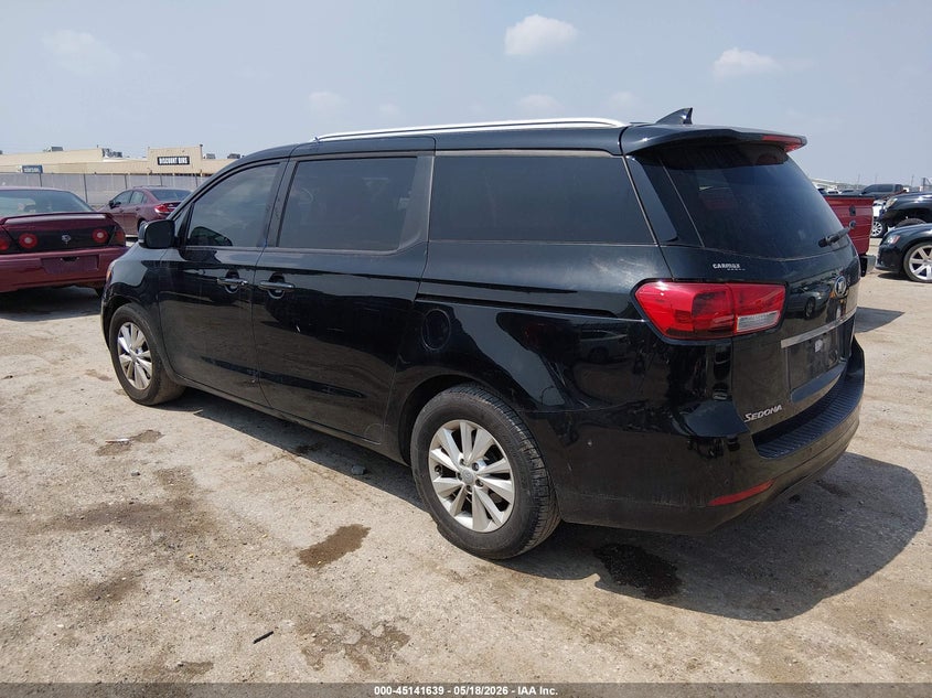 2016 Kia SEDONA VIN KNDMB5C1XG6160424 IAAI salvage auction — THEFT, Salvage (Kansas), sold $1,550 on 2026-07-17 (photo 3)