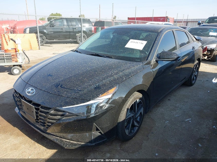 2023 Hyundai Elantra VIN KMHLS4AG0PU611994 IAAI salvage auction — REAR END, Original (Texas), sold $5,400 on 2026-07-21 (photo 2)