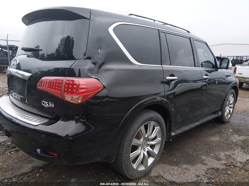 2013 Infiniti Qx56 VIN JN8AZ2ND7D9750146 IAAI salvage auction — RIGHT SIDE, Salvage (Mississippi), sold $2,175 on 2026-07-15 (photo 6)