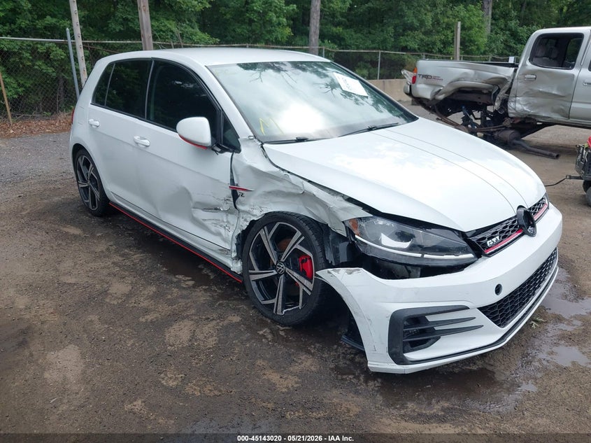 2018 Volkswagen Golf gti VIN 3VW447AU0JM293913 IAAI salvage auction — FRONT END, Salvage - Greater Than 75% (Maryland), sold $3,975 on 2026-07-08 (photo 1)