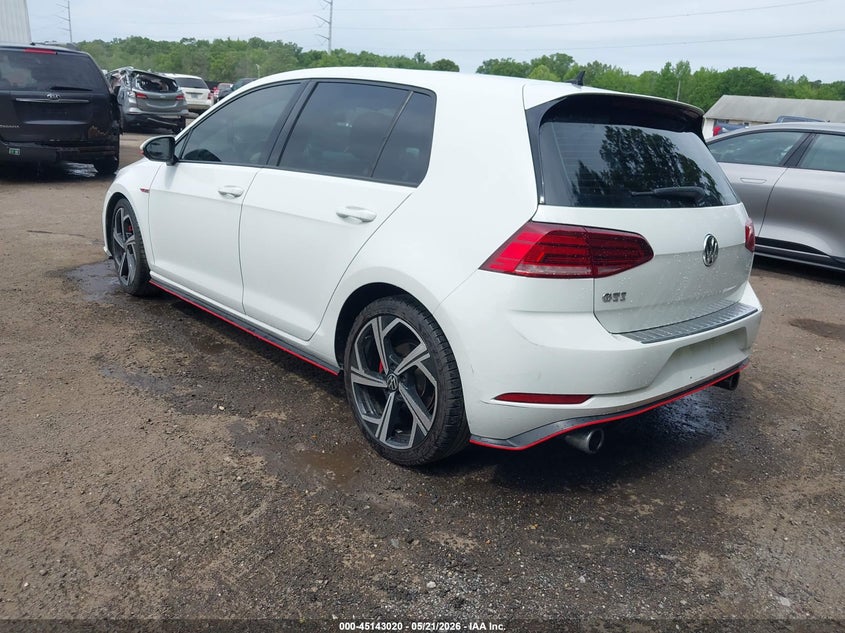 2018 Volkswagen Golf gti VIN 3VW447AU0JM293913 IAAI salvage auction — FRONT END, Salvage - Greater Than 75% (Maryland), sold $3,975 on 2026-07-08 (photo 3)