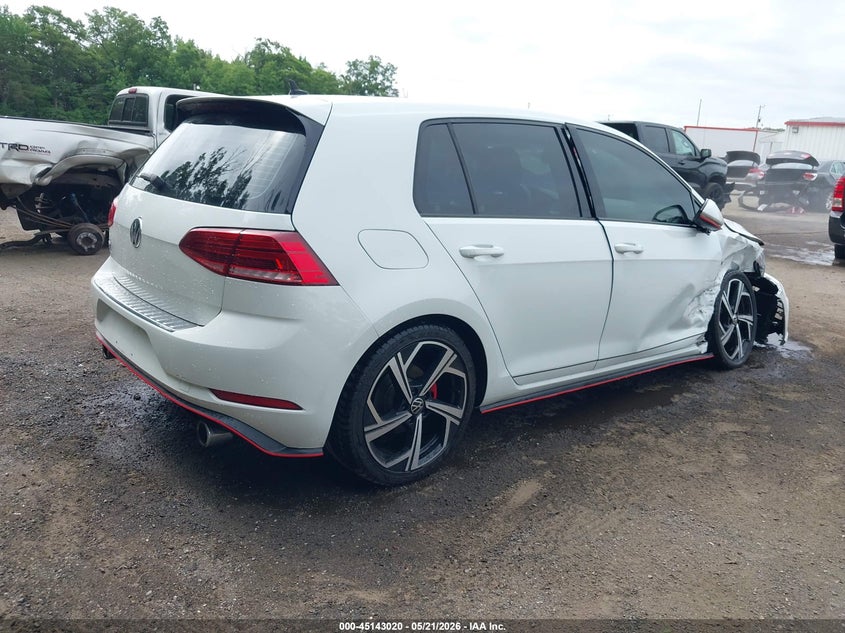 2018 Volkswagen Golf gti VIN 3VW447AU0JM293913 IAAI salvage auction — FRONT END, Salvage - Greater Than 75% (Maryland), sold $3,975 on 2026-07-08 (photo 4)