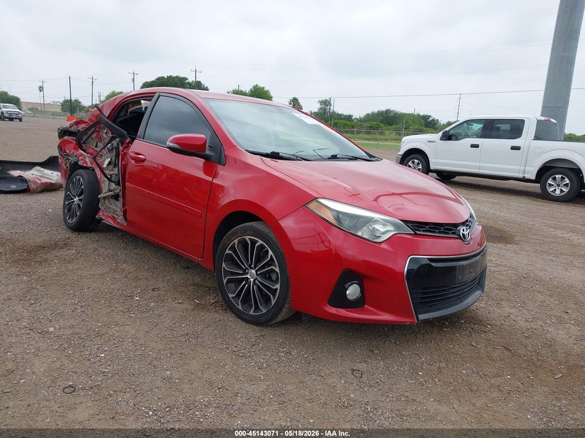 2016 Toyota Corolla VIN 5YFBURHE9GP397581 IAAI salvage auction — BIO HAZARD, Salvage (Texas), sold $2,050 on 2026-07-18 (photo 1)