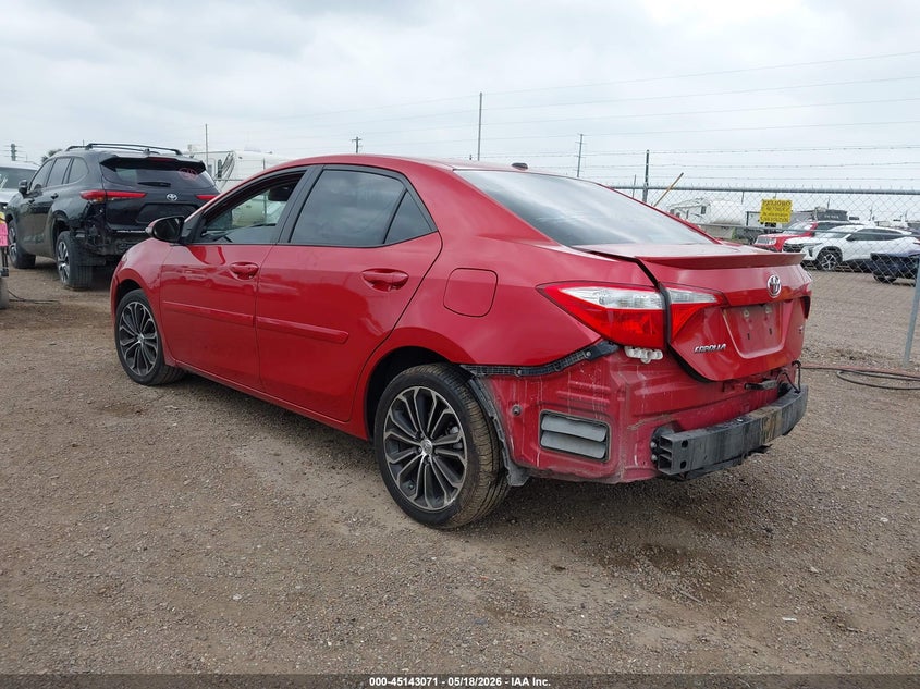 2016 Toyota Corolla VIN 5YFBURHE9GP397581 IAAI salvage auction — BIO HAZARD, Salvage (Texas), sold $2,050 on 2026-07-18 (photo 3)
