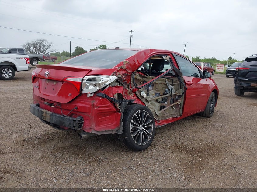 2016 Toyota Corolla VIN 5YFBURHE9GP397581 IAAI salvage auction — BIO HAZARD, Salvage (Texas), sold $2,050 on 2026-07-18 (photo 4)