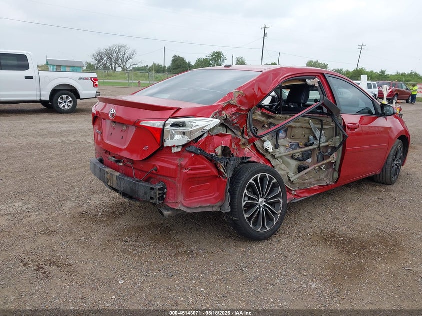 2016 Toyota Corolla VIN 5YFBURHE9GP397581 IAAI salvage auction — BIO HAZARD, Salvage (Texas), sold $2,050 on 2026-07-18 (photo 6)
