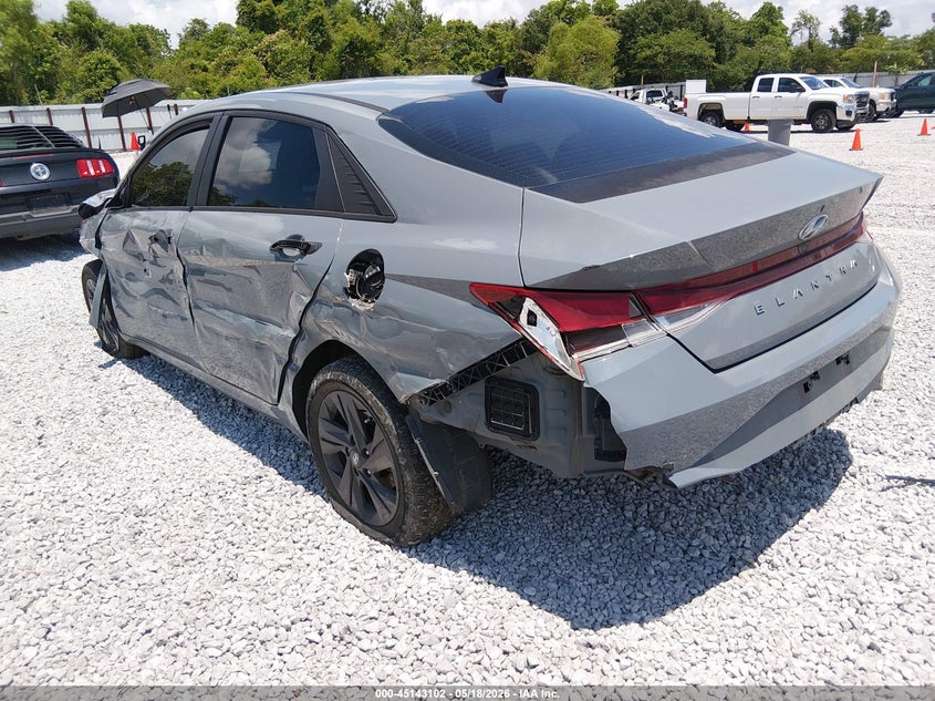 2022 Hyundai Elantra VIN KMHLM4AG6NU291376 IAAI salvage auction — LEFT SIDE, Salvage Title, sold $1,500 on 2026-07-30 (photo 3)