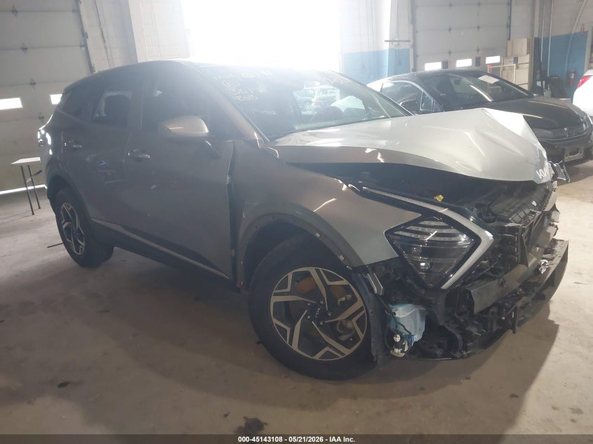 2024 Kia Sportage VIN KNDPU3DF2R7252811 IAAI salvage auction — FRONT END, Salvage (New Jersey), sold $3,950 on 2026-07-29 (photo 1)