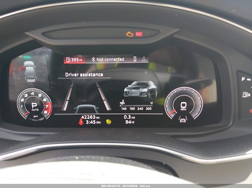 2021 Audi A6 VIN WAUL2AF26MN084515 IAAI salvage auction — HAIL, Clear (Missouri), sold $15,900 on 2026-09-10 (photo 7)