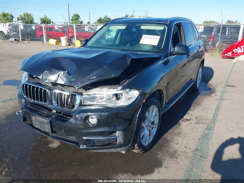 2014 BMW X5 VIN 5UXKR0C56E0C25036 IAAI salvage auction — FRONT END, Salvage (California), sold $1,350 on 2026-07-22 (photo 2)