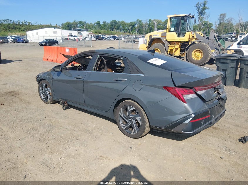 2025 Hyundai Elantra VIN KMHLP4DG3SU007149 IAAI salvage auction — ENGINE BURN, Salvage (Idaho), sold $350 on 2026-07-09 (photo 3)