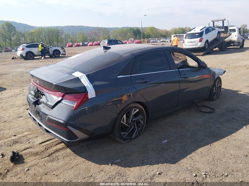 2025 Hyundai Elantra VIN KMHLP4DG3SU007149 IAAI salvage auction — ENGINE BURN, Salvage (Idaho), sold $350 on 2026-07-09 (photo 4)