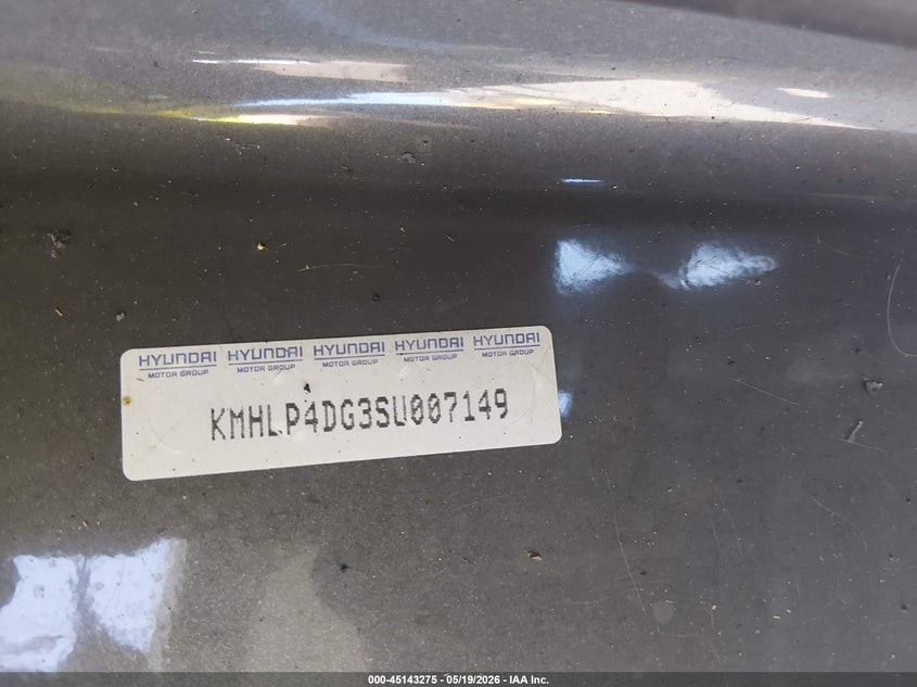 2025 Hyundai Elantra VIN KMHLP4DG3SU007149 IAAI salvage auction — ENGINE BURN, Salvage (Idaho), sold $350 on 2026-07-09 (photo 9)