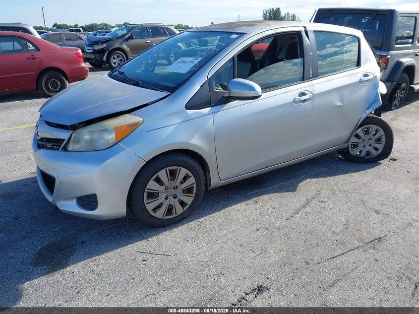 2012 Toyota Yaris VIN JTDKTUD31CD528249 IAAI salvage auction — FRONT & REAR, Salvage Title, sold $600 on 2026-07-30 (photo 2)