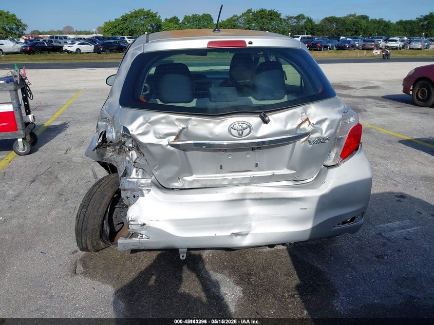 2012 Toyota Yaris VIN JTDKTUD31CD528249 IAAI salvage auction — FRONT & REAR, Salvage Title, sold $600 on 2026-07-30 (photo 6)