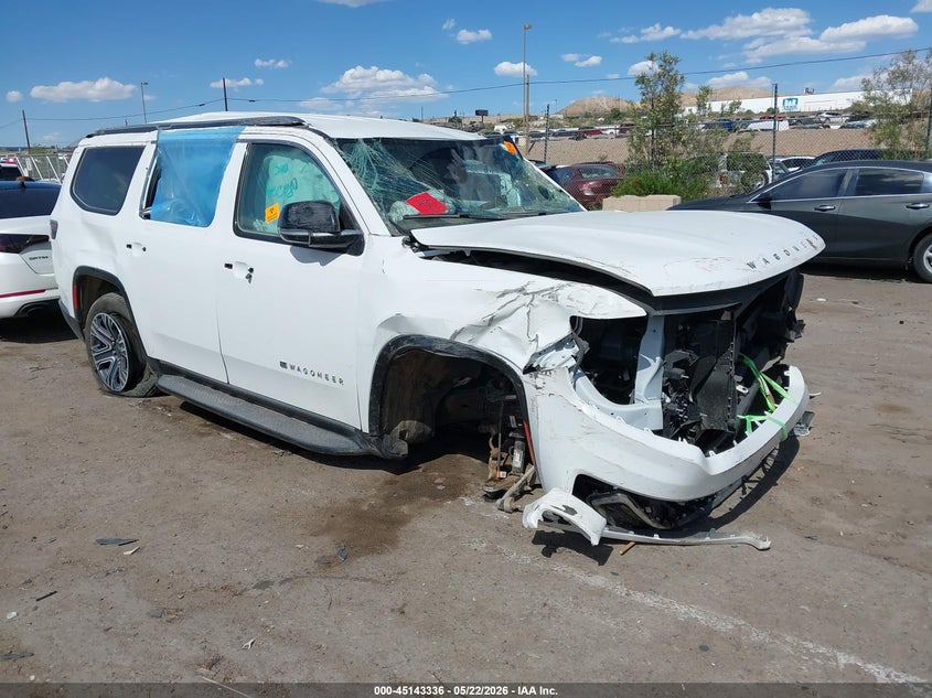 2025 Jeep Grand wagoneer VIN 1C4SJVBP1SS530224 IAAI salvage auction — BIO HAZARD, Enterprise Vehicles Clear Only (New Mexico), sold $12,600 on 2026-07-29 (photo 1)