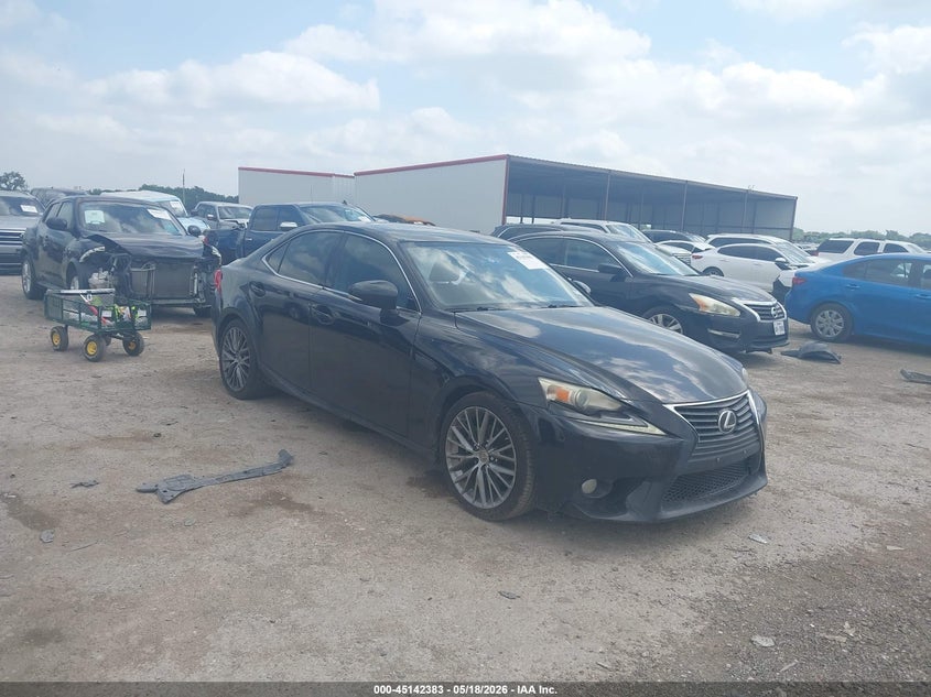 2014 Lexus Is VIN JTHBF1D24E5028109 IAAI salvage auction — LEFT SIDE, Salvage (Texas), sold $2,750 on 2026-07-07 (photo 1)