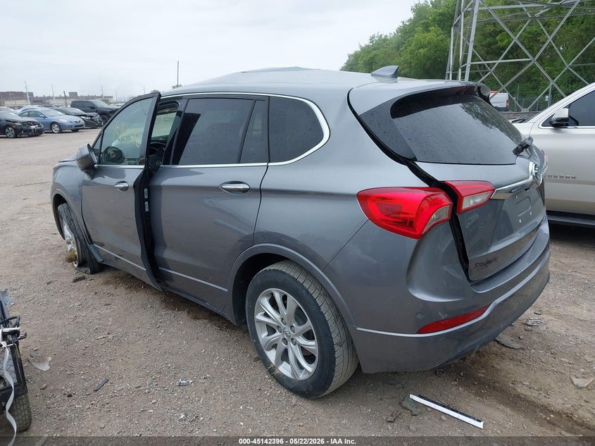 2019 Buick Envision VIN LRBFX1SA8KD041388 IAAI salvage auction — FRONT & REAR, Salvage (Indiana), sold $50 on 2026-07-15 (photo 3)