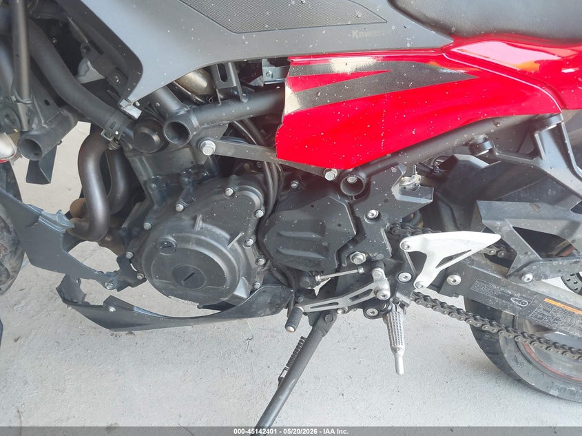 2025 Kawasaki Ninja VIN ML5EXGG15SDA66593 IAAI salvage auction — FRONT END, Salvage (Georgia), sold $700 on 2026-07-14 (photo 9)