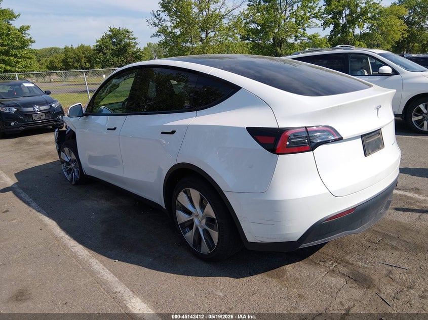2023 Tesla Model y VIN 7SAYGDEE3PF686365 IAAI salvage auction — LEFT FRONT, Salvage (New Jersey), sold $11,100 on 2026-07-23 (photo 3)