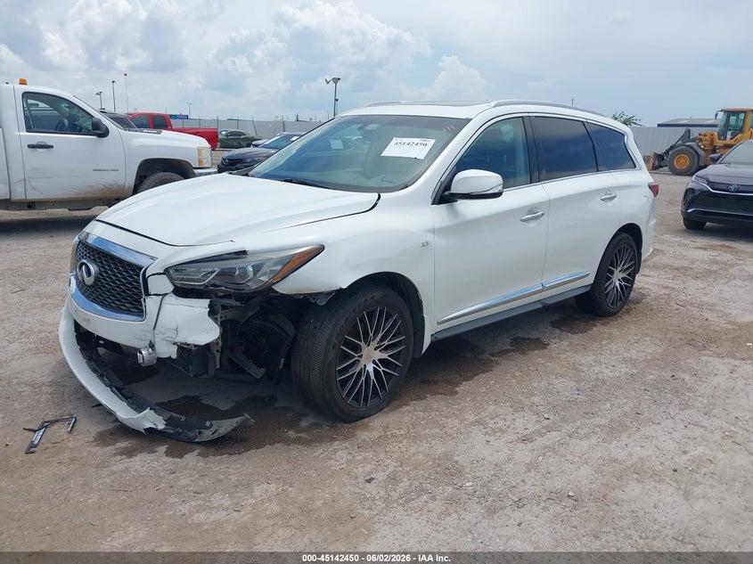 2016 Infiniti Qx60 VIN 5N1AL0MNXGC519286 IAAI salvage auction — LEFT FRONT, Salvage Title, sold $1,475 on 2026-07-22 (photo 2)