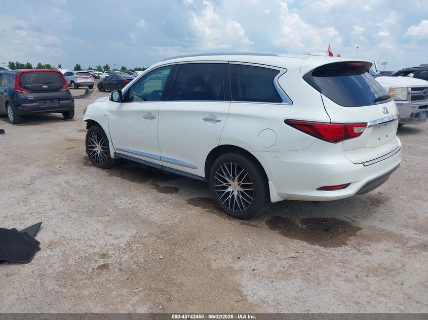 2016 Infiniti Qx60 VIN 5N1AL0MNXGC519286 IAAI salvage auction — LEFT FRONT, Salvage Title, sold $1,475 on 2026-07-22 (photo 3)