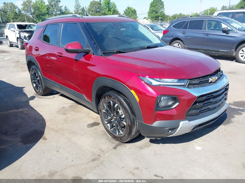 2023 Chevrolet Trailblazer VIN KL79MPS22PB024377 IAAI salvage auction — LEFT FRONT, Salvage (North Carolina), sold $3,825 on 2026-07-27 (photo 1)