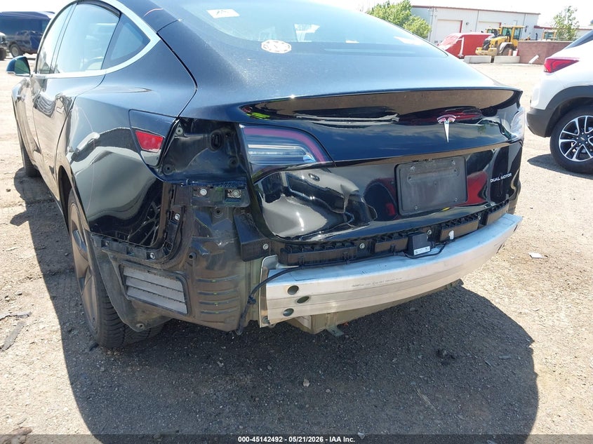 2018 Tesla Model 3 VIN 5YJ3E1EB6JF118880 IAAI salvage auction — REAR END, Clear (Michigan), sold $4,050 on 2026-07-09 (photo 6)