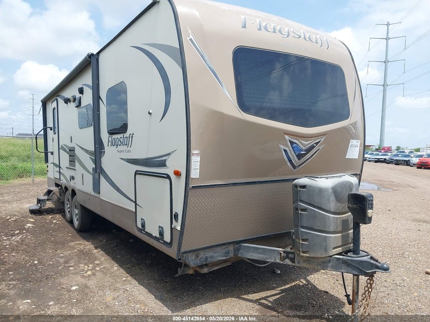 2017 Forest river Flagstaff VIN 4X4TFLB22HZ149121 IAAI salvage auction — UNDERCARRIAGE, Original (Texas), sold $7,050 on 2026-07-14 (photo 1)