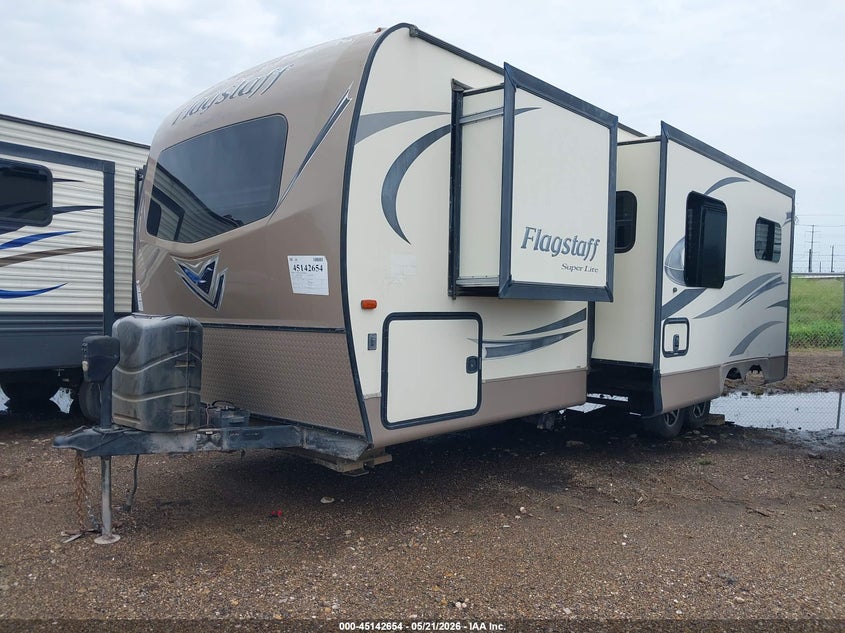 2017 Forest river Flagstaff VIN 4X4TFLB22HZ149121 IAAI salvage auction — UNDERCARRIAGE, Original (Texas), sold $7,050 on 2026-07-14 (photo 2)