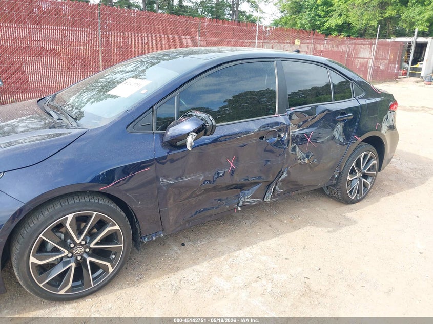 2021 Toyota Corolla VIN 5YFS4MCE0MP087387 IAAI salvage auction — SIDE, Original (Texas), sold $7,200 on 2026-07-23 (photo 6)