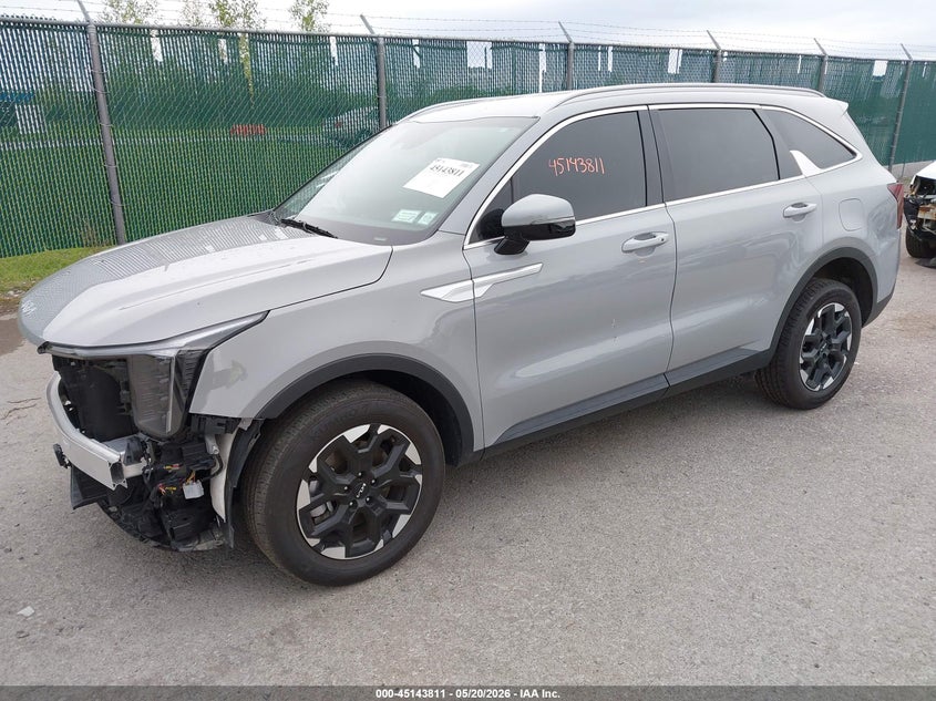 2025 Kia Sorento VIN 5XYRLDJC2SG394676 IAAI salvage auction — FRONT END, Mv-907A (New York), sold $9,850 on 2026-07-14 (photo 2)