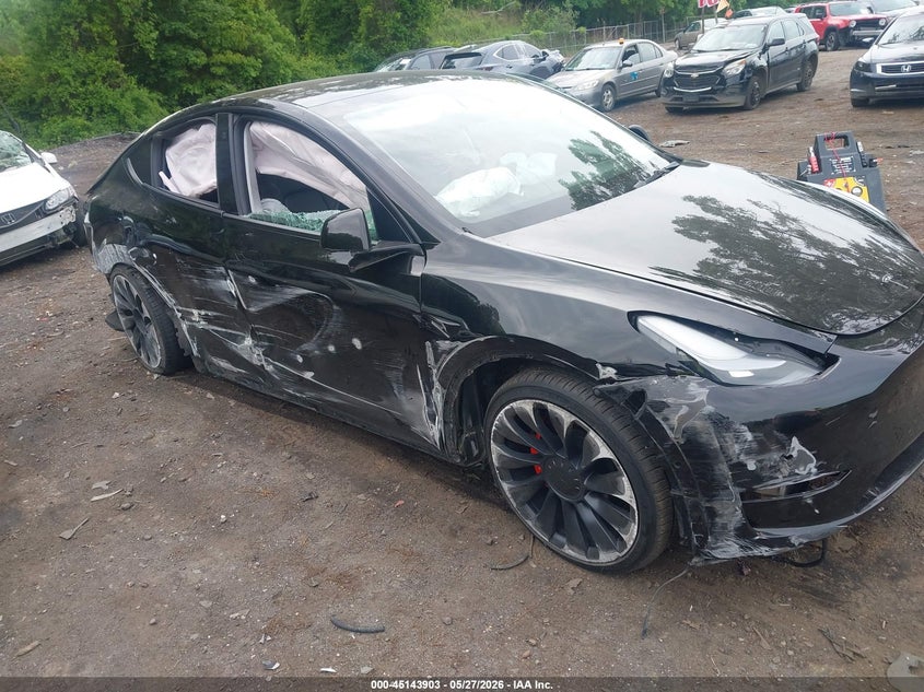 2021 Tesla Model y VIN 5YJYGDEF5MF252000 IAAI salvage auction — LEFT & RIGHT, Salvage Title, sold $5,300 on 2026-07-11 (photo 6)