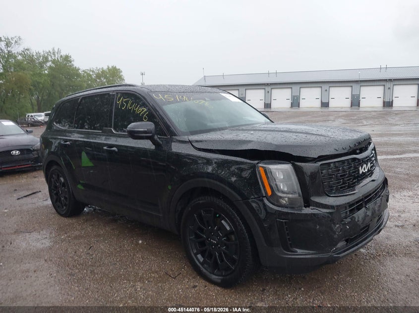 2022 Kia Telluride VIN 5XYP5DHC2NG226922 IAAI salvage auction — FRONT END, Salvage (Indiana), sold $7,350 on 2026-07-15 (photo 1)