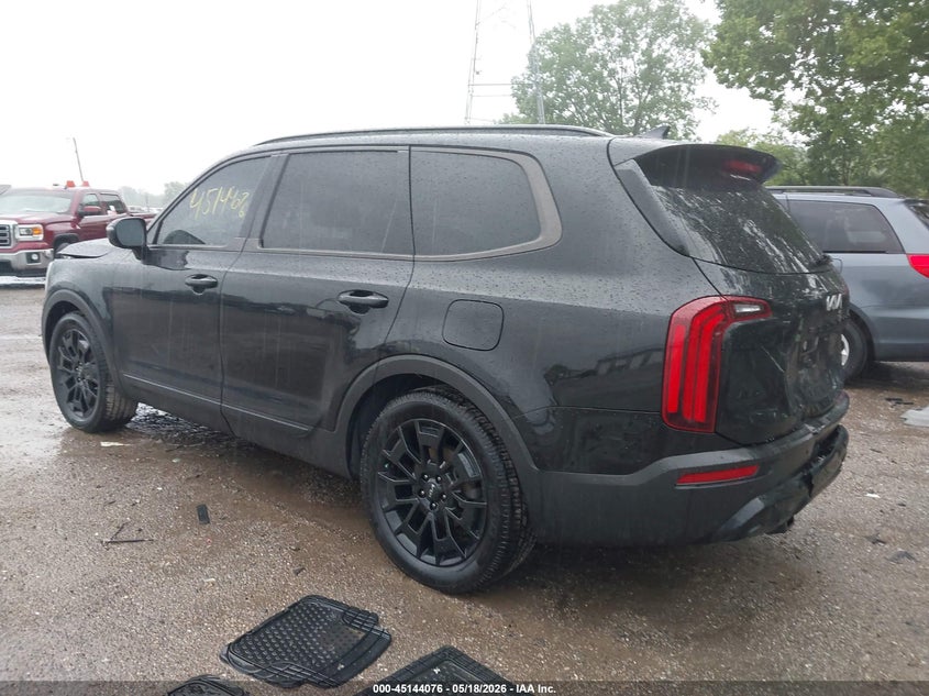 2022 Kia Telluride VIN 5XYP5DHC2NG226922 IAAI salvage auction — FRONT END, Salvage (Indiana), sold $7,350 on 2026-07-15 (photo 3)