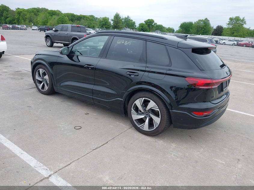 2025 Audi Q6 VIN WA134BGF9SA013912 IAAI salvage auction — REAR END, Salvage Title, sold $35,700 on 2026-08-13 (photo 3)