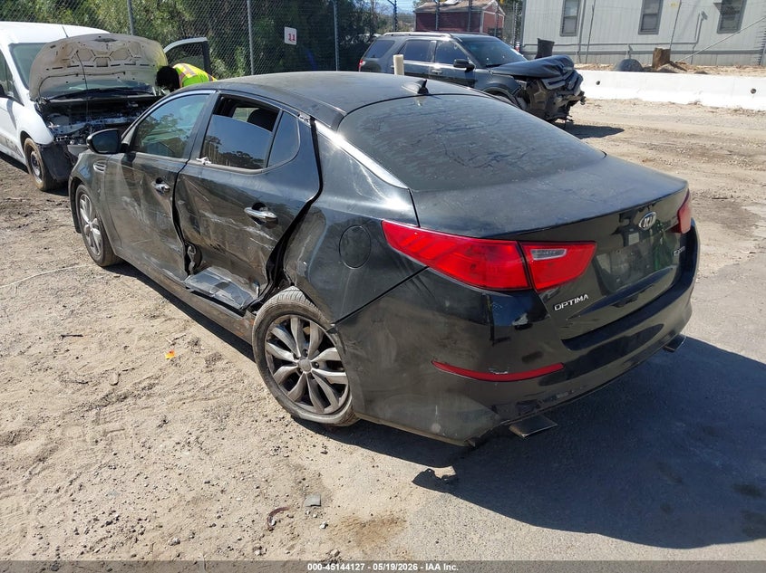 2014 Kia Optima VIN 5XXGN4A76EG350533 IAAI salvage auction — LEFT SIDE, Salvage (California), sold $100 on 2026-07-28 (photo 3)