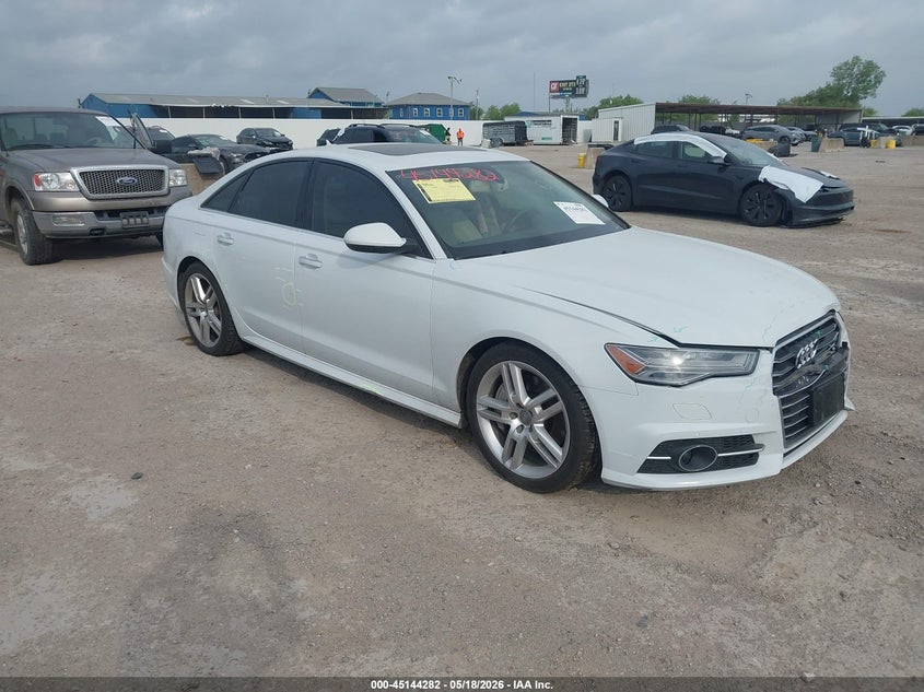 2016 Audi A6 VIN WAUGFAFC0GN038116 IAAI salvage auction — FRONT END, Salvage Title, sold $5,500 on 2026-08-06 (photo 1)