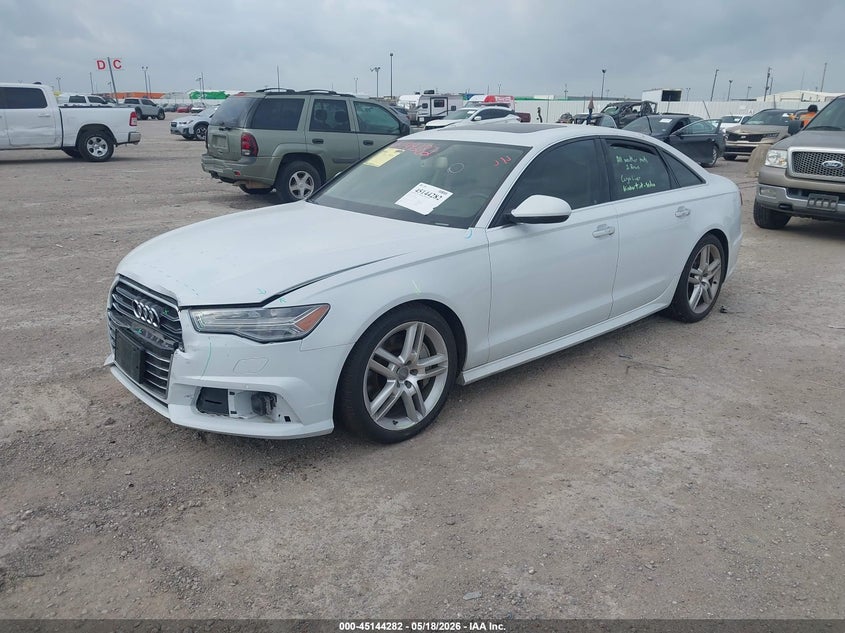 2016 Audi A6 VIN WAUGFAFC0GN038116 IAAI salvage auction — FRONT END, Salvage Title, sold $5,500 on 2026-08-06 (photo 2)