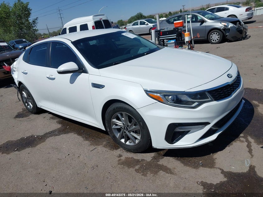 2019 Kia Optima VIN 5XXGT4L32KG347253 IAAI salvage auction — REAR END, Salvage (New Mexico), sold $1,750 on 2026-07-06 (photo 1)