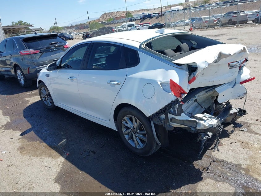 2019 Kia Optima VIN 5XXGT4L32KG347253 IAAI salvage auction — REAR END, Salvage (New Mexico), sold $1,750 on 2026-07-06 (photo 3)