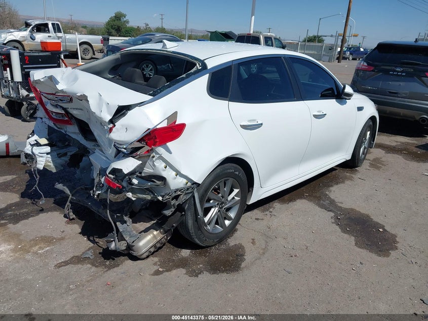 2019 Kia Optima VIN 5XXGT4L32KG347253 IAAI salvage auction — REAR END, Salvage (New Mexico), sold $1,750 on 2026-07-06 (photo 4)
